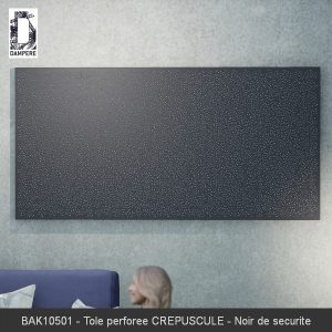 BAK10501 Tole perforee CREPUSCULE Noir de securite