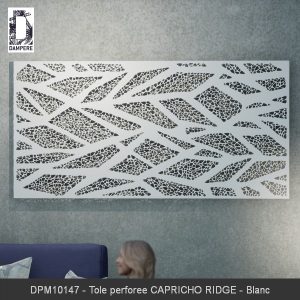 DPM10147 Tole perforee CAPRICHO RIDGE Blanc