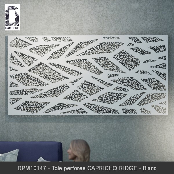 DPM10147 Tole perforee CAPRICHO RIDGE Blanc