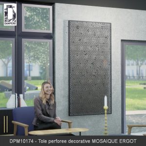 DPM10174 Tole perforee decorative MOSAIQUE ERGOT