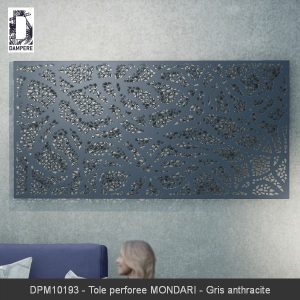 DPM10193 Tole perforee MONDARI Gris anthracite