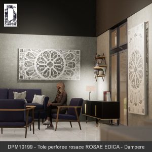 DPM10199 Tole perforee rosace ROSAE EDICA Dampere