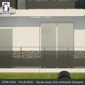 DPM10254 FALBURGE Garde corps Gris anthracite Dampere