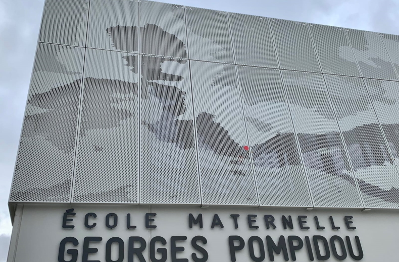 Facade Ecole Georges Pompidou Dampere