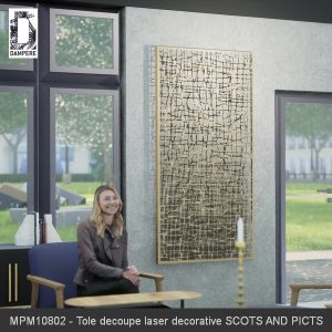 MPM10802 Tole decoupe laser decorative SCOTS AND PICTS