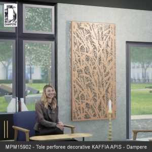 MPM15902 Tole perforee decorative KAFFIA APIS Dampere