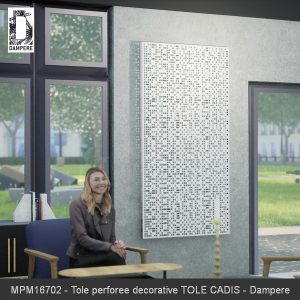 MPM16702 Tole perforee decorative TOLE CADIS Dampere