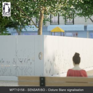 MPT10156 SENSARIBO Cloture Blanc signalisation