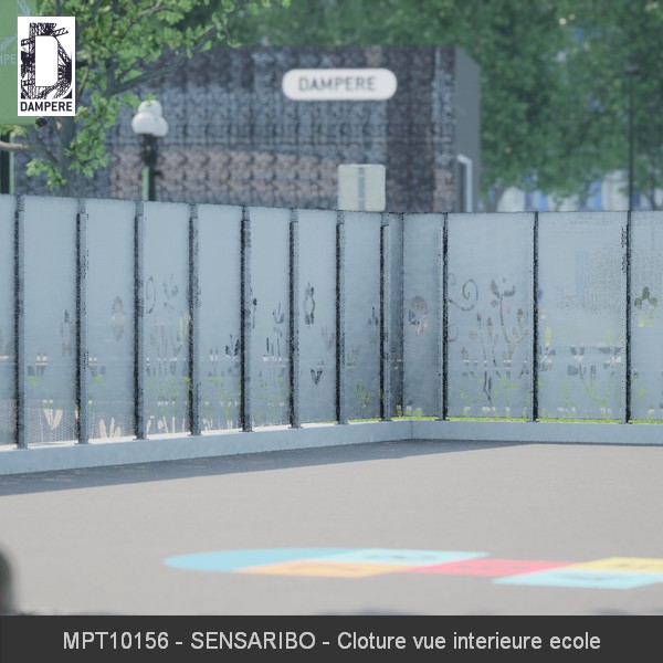 MPT10156 SENSARIBO Cloture vue interieure ecole