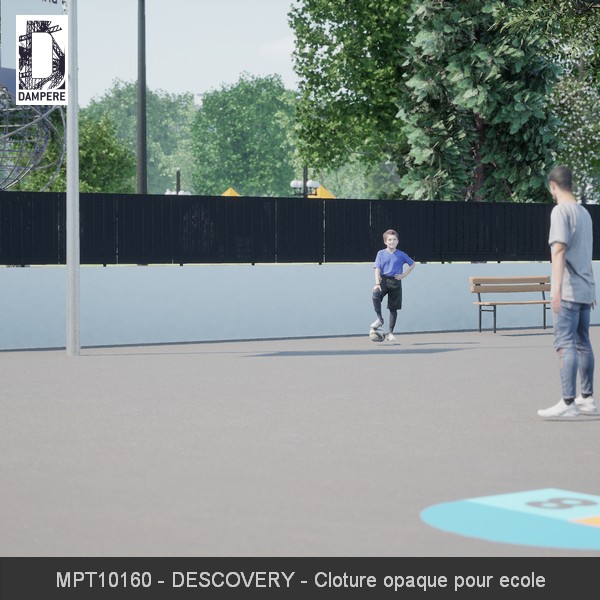 MPT10160 DESCOVERY Cloture opaque pour ecole