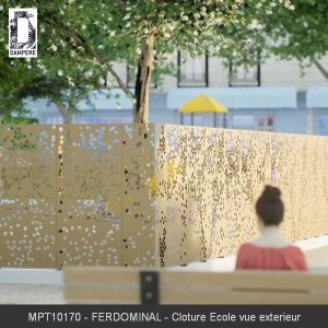 MPT10170 FERDOMINAL Cloture Ecole vue exterieur