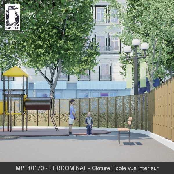MPT10170 FERDOMINAL Cloture Ecole vue interieur