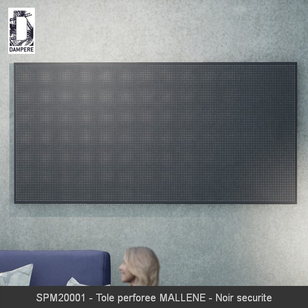 SPM20001 Tole perforee MALLENE Noir securite