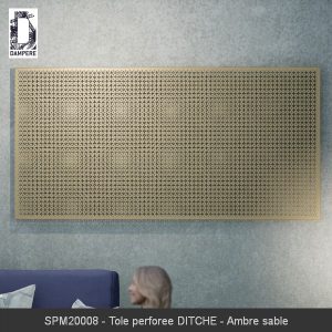 SPM20008 Tole perforee DITCHE Ambre sable