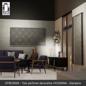 SPM20009 Tole perforee decorative HOSANNA Dampere