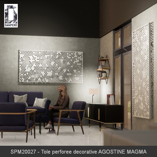 SPM20027 Tole perforee decorative AGOSTINE MAGMA