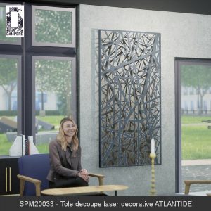 SPM20033 Tole decoupe laser decorative ATLANTIDE