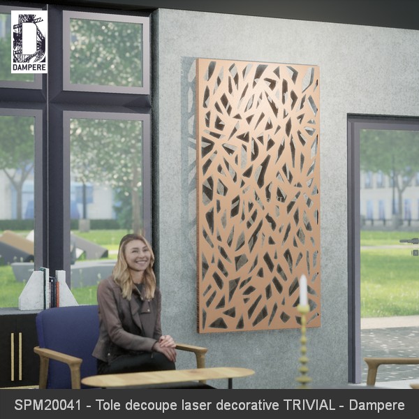 SPM20041 Tole decoupe laser decorative TRIVIAL Dampere