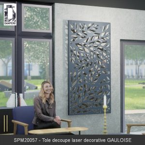 SPM20057 Tole decoupe laser decorative GAULOISE