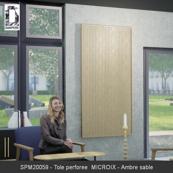 SPM20059 Tole perforee MICROIX Ambre sable