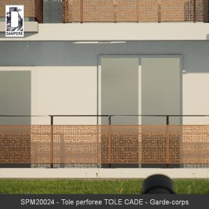 SPM20024 Tole perforee TOLE CADE Garde corps