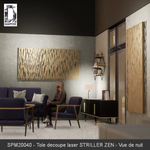 SPM20040 Tole decoupe laser STRILLER ZEN Vue de nuit