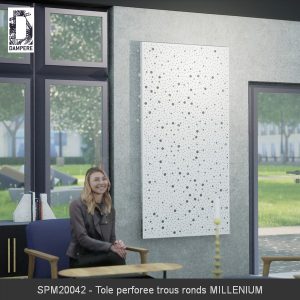 SPM20042 Tole perforee trous ronds MILLENIUM