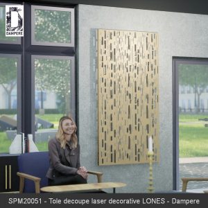 SPM20051 Tole decoupe laser decorative LONES Dampere