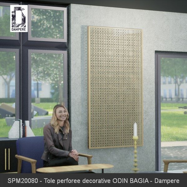 SPM20080 Tole perforee decorative ODIN BAGIA Dampere